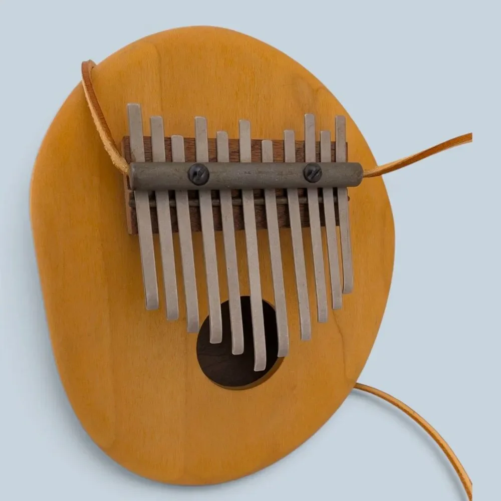Vintage 11 Key Kalimba Thumb Piano Wood Gourd Style Resonator Folk Instrument